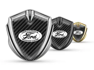 Ford Badge Auto Ispirato Tuning Dettaglio Inox